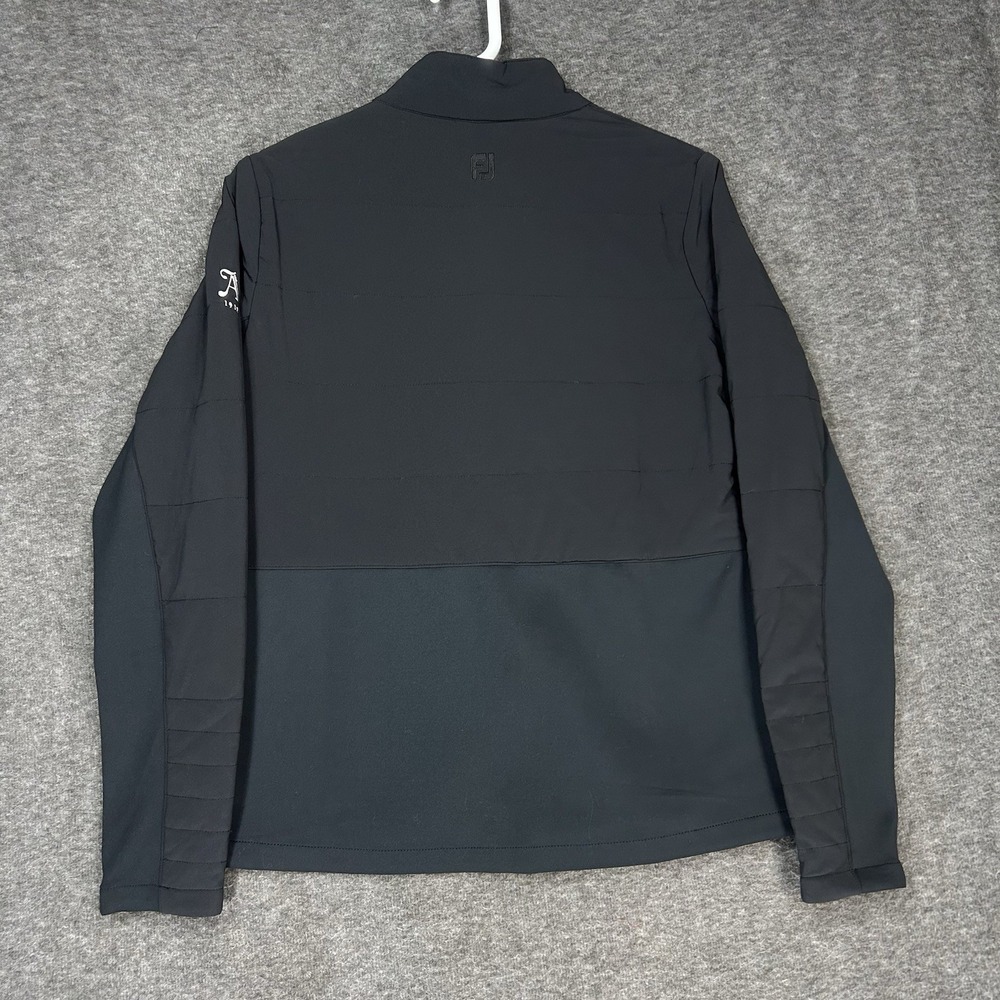 FootJoy Quiltted Jacket Mens S Black Full Zip Golf FJ Ansley Golf Club - Picture 10 of 11